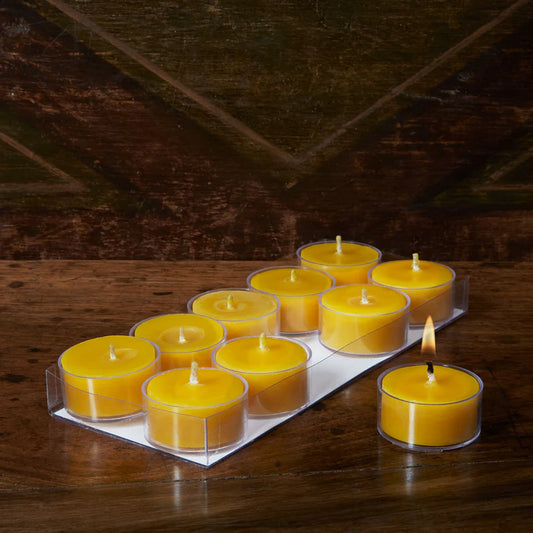 S/10 Tea Lights Gold