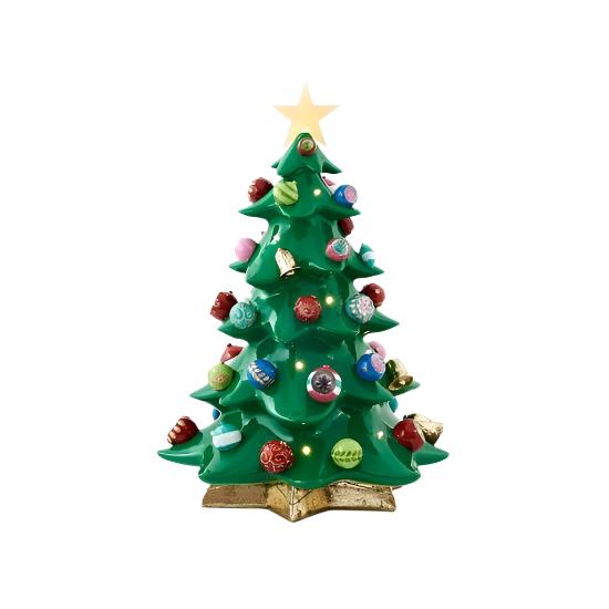 Lighted Ceramic Tree w/ Ornaments