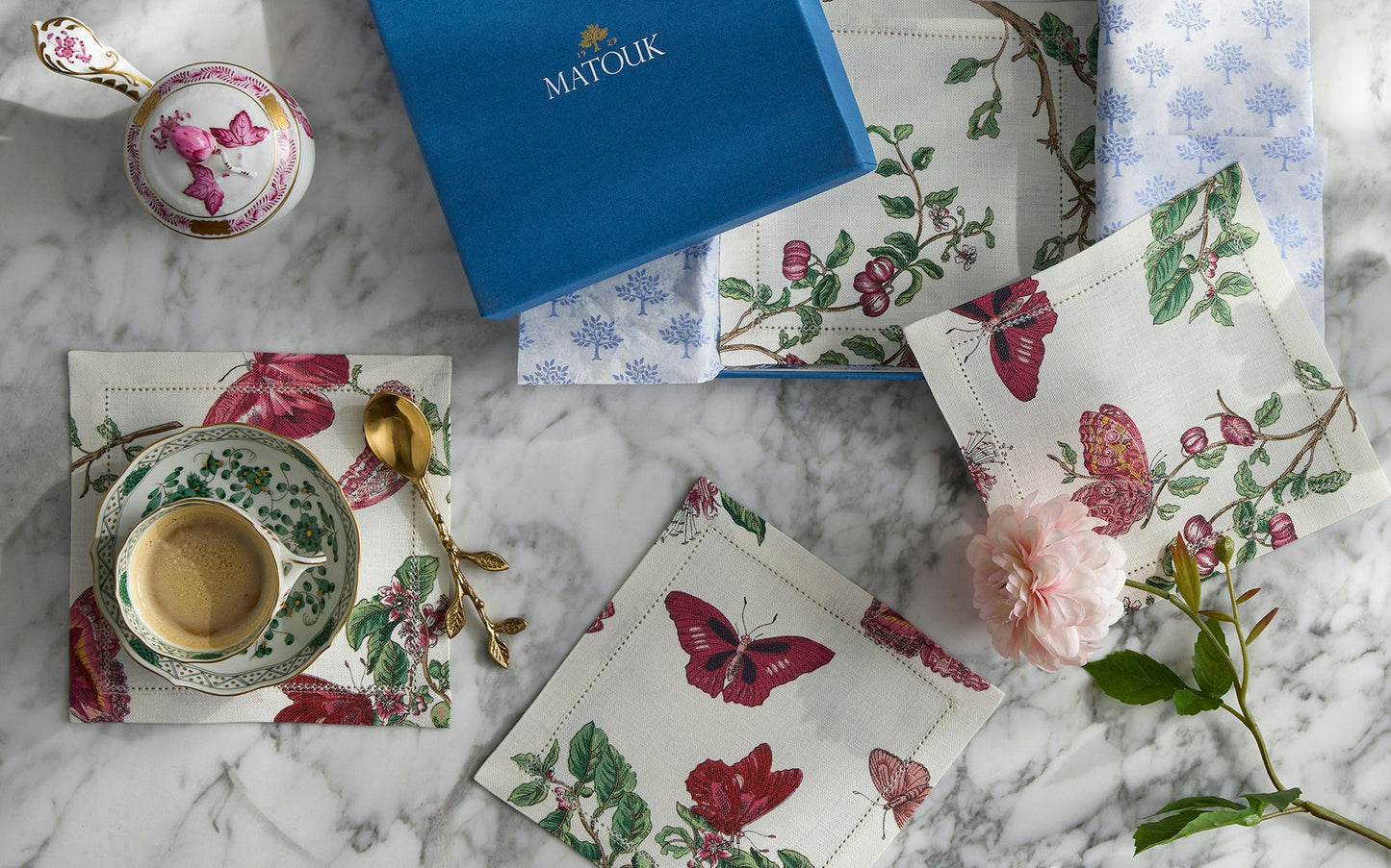 Baudin Butterfly Cocktail Napkins