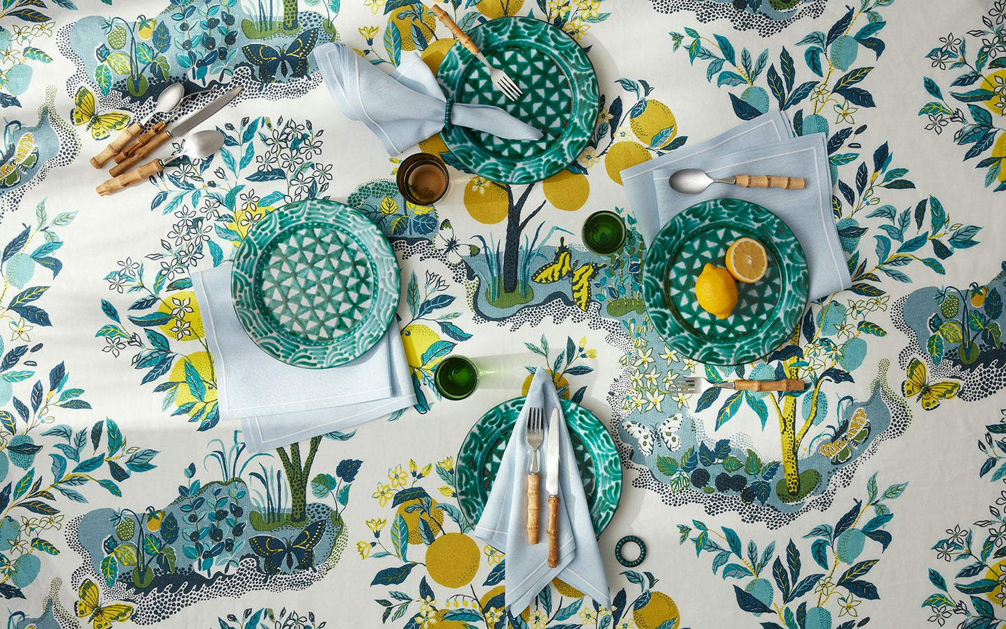 Citrus Garden Tablecloth - Pool