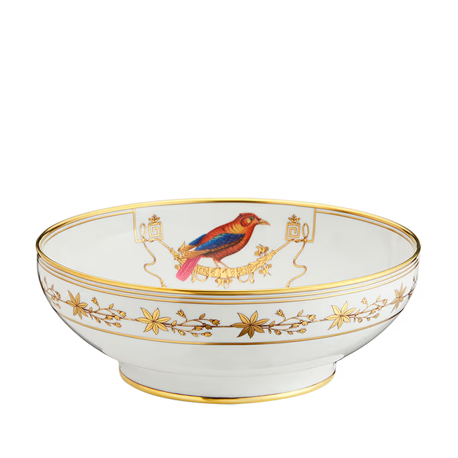 Volière Tangara du Canada Salad Bowl by Ginori 1735