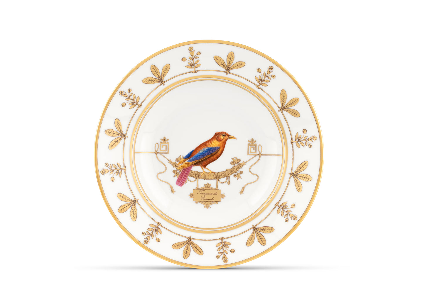 Volière Tangara du Canada Soup Plate by Ginori 1735
