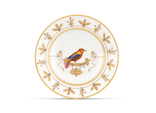 Volière Tangara du Canada Soup Plate by Ginori 1735
