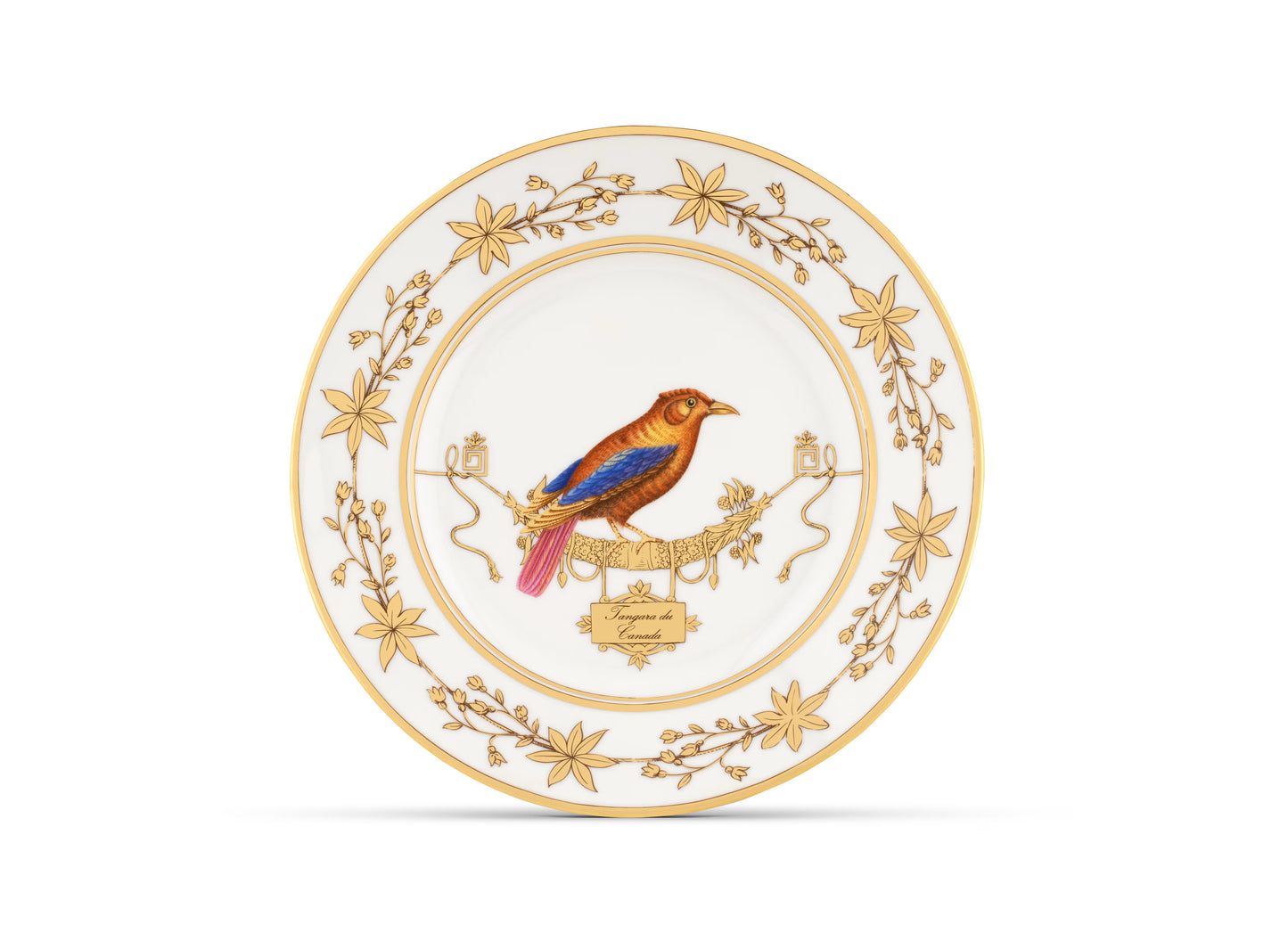 Volière Tangara du Canada Flat Plate by Ginori 1735