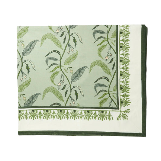 Tuileries Evergreen Tablecloth