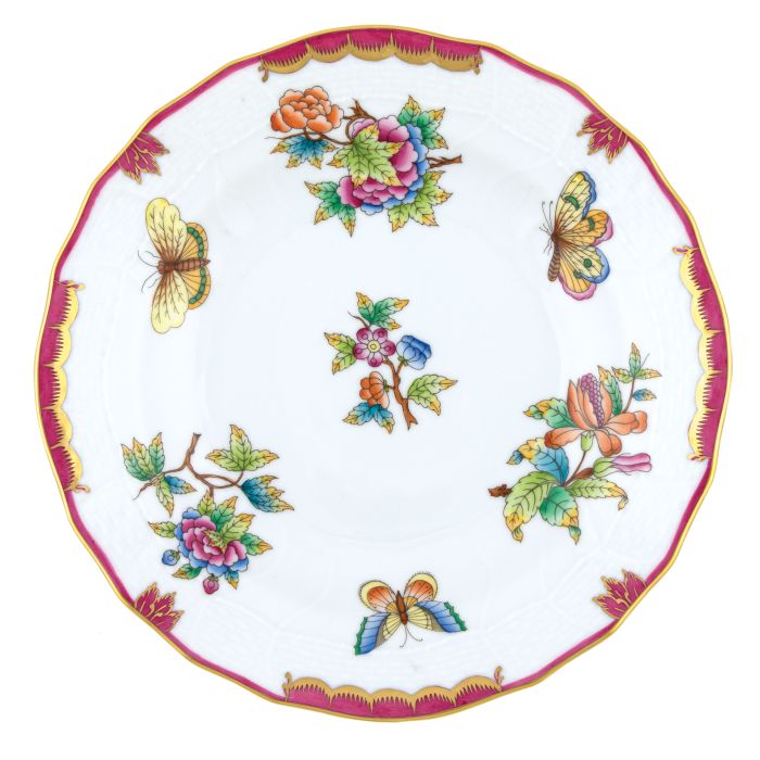 Herend Queen Victoria Pink Dessert Plate