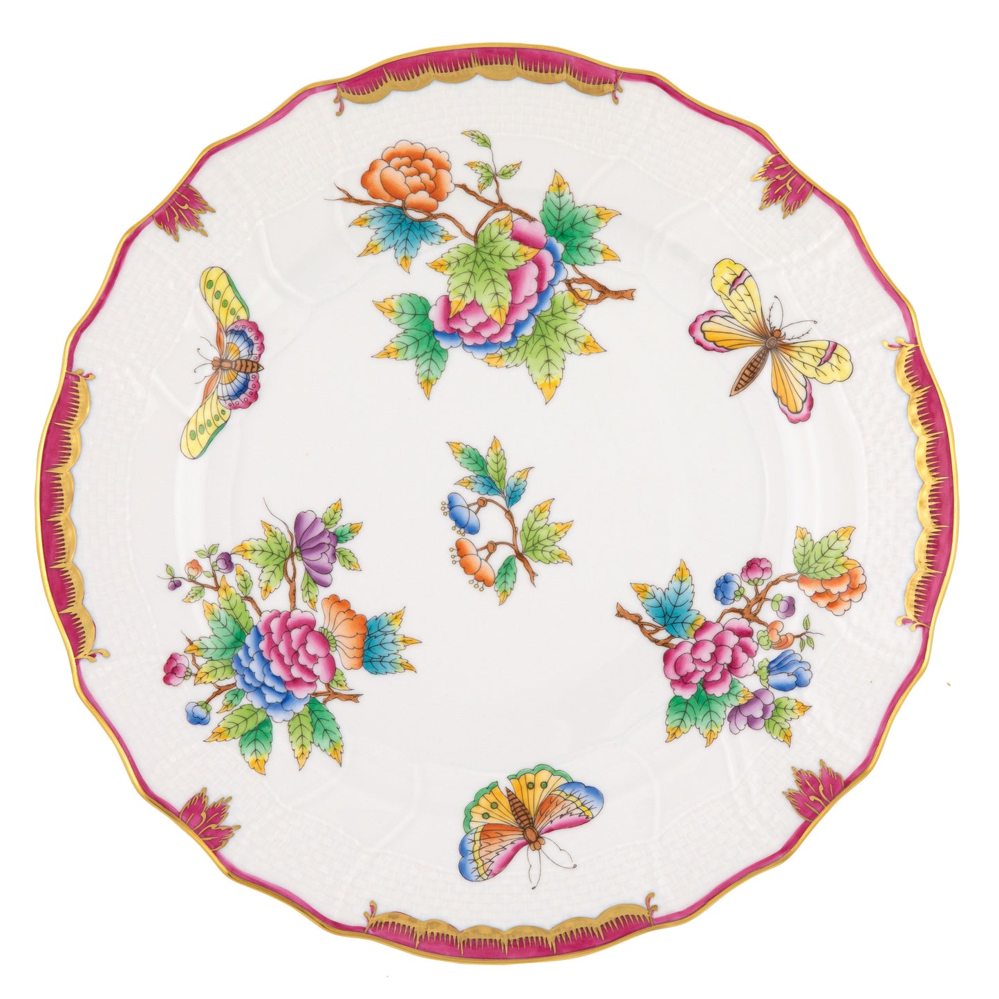 Herend Queen Victoria Pink Dinner Plate