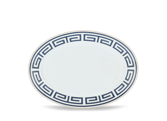 Labirinto Zaffiro Large Oval Platter by Ginori 1735