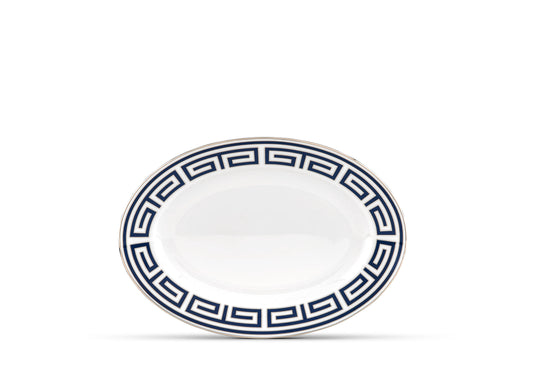 Labirinto Zaffiro Oval Platter by Ginori 1735
