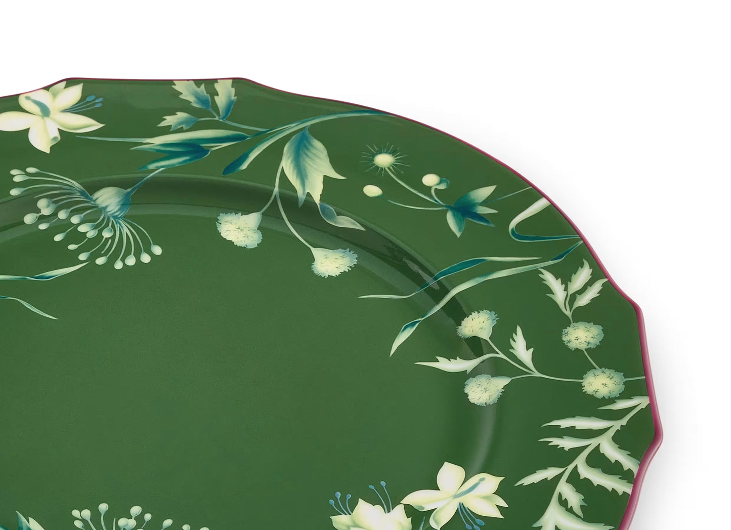 Florenza Acanto Green Charger Plate by Ginori 1735