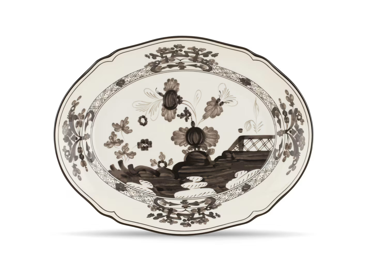 Oriente Italiano Small Albus Oval Platter Ginori 1735