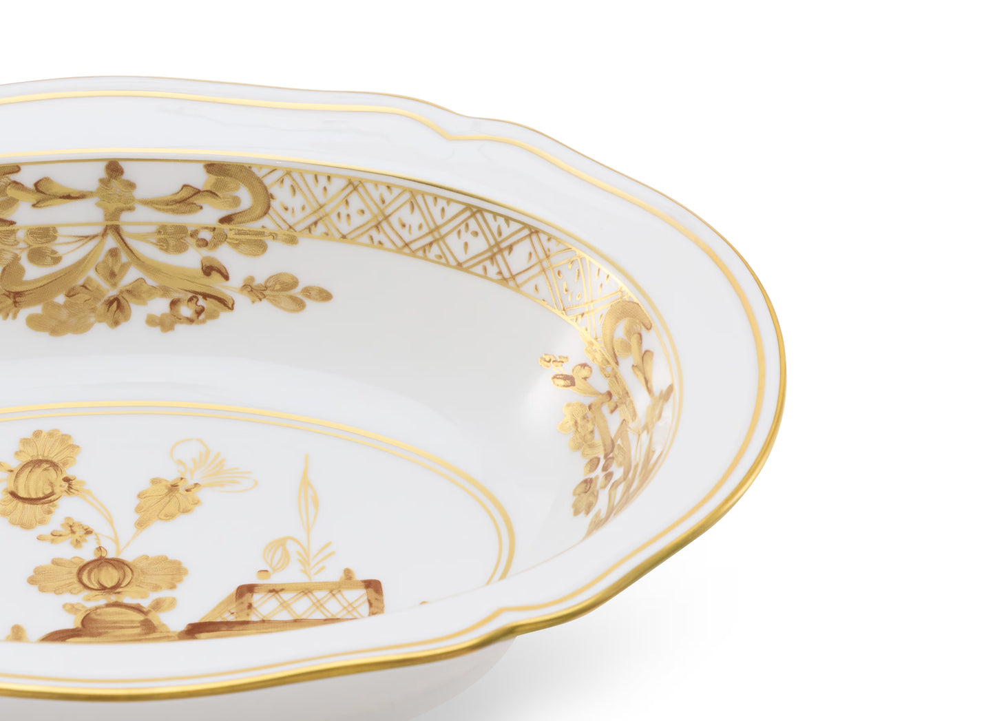 Oriente Italiano Aurum Oval Bowl by Ginori 1735