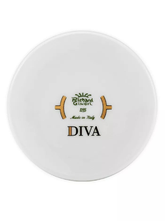 Diva Porcelain Small Box with Cover, Verde