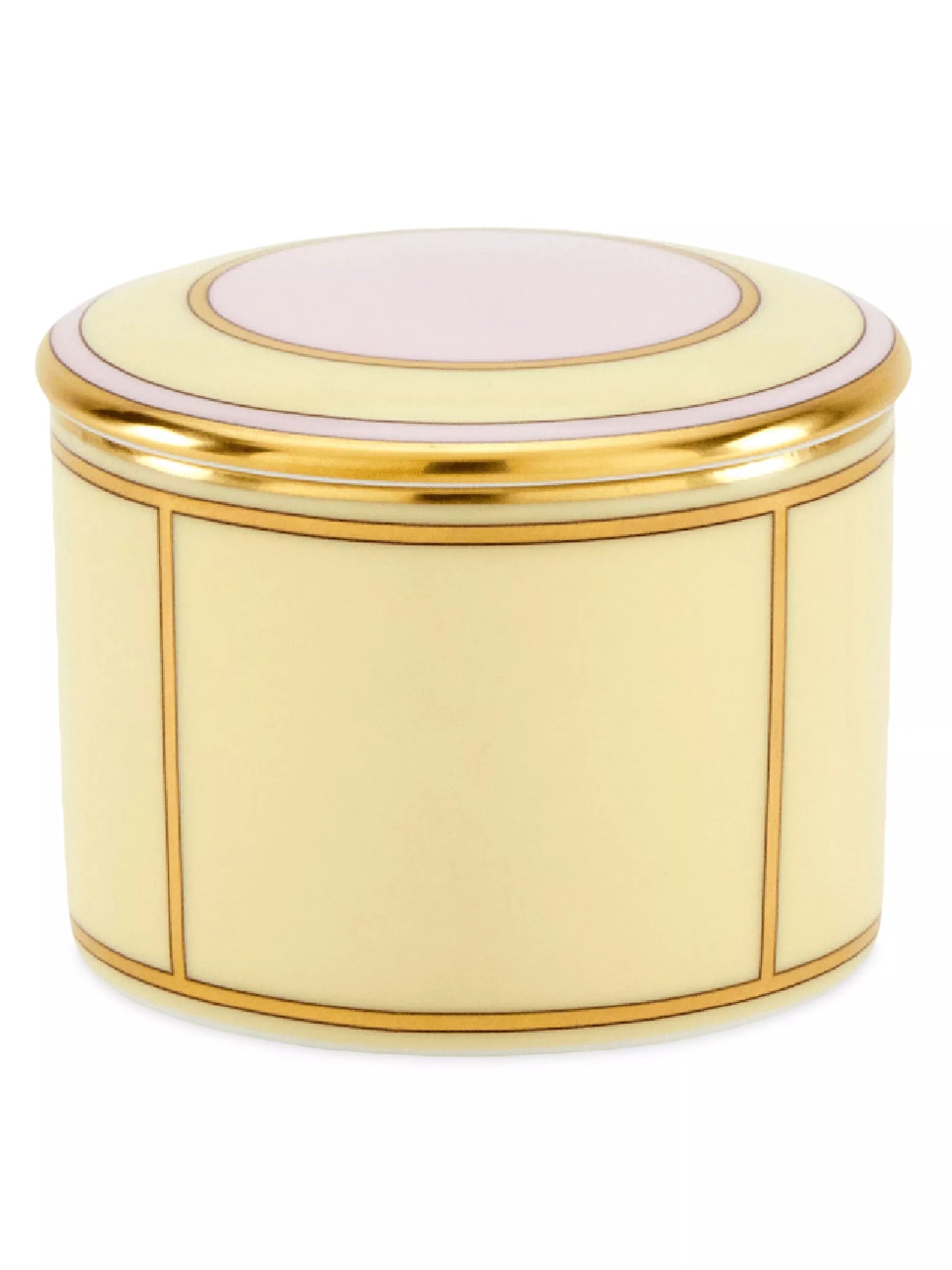 Diva Porcelain Small Box with Cover, Giallo