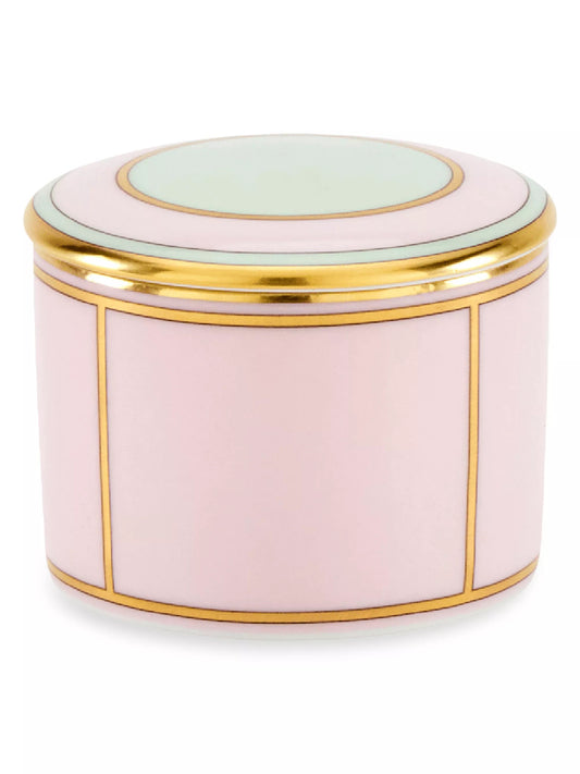 Diva Porcelain Small Box with Cover, Rosa