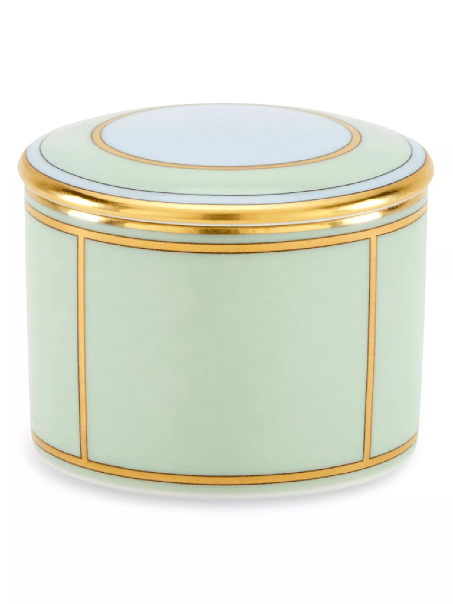 Diva Porcelain Small Box with Cover, Verde