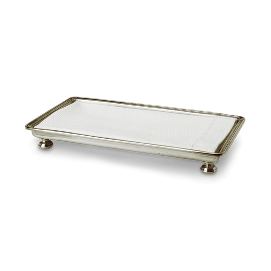Footed Guest Towel Tray