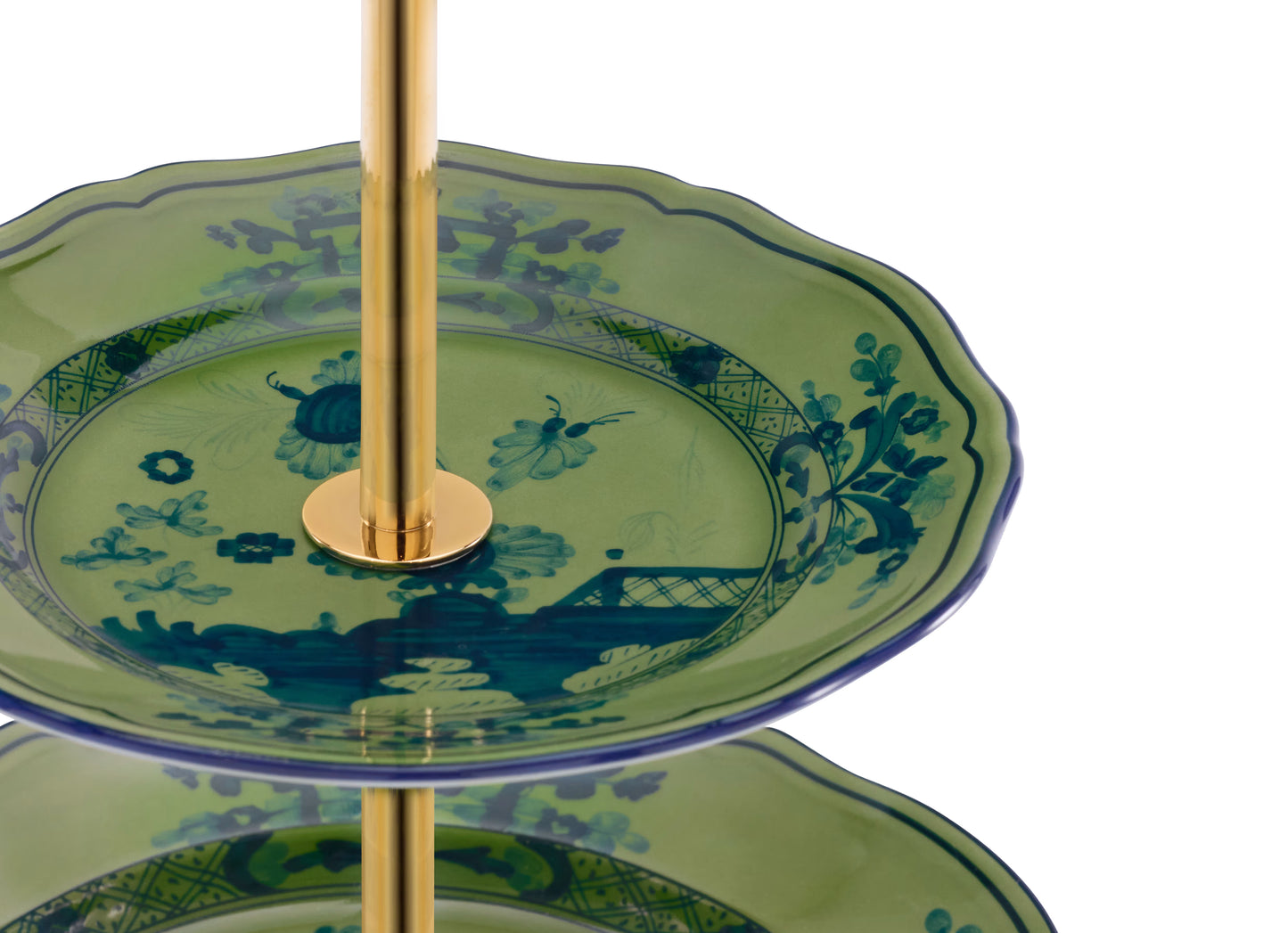 Oriente Italiano Malachite 3-tier Serving Stand By Ginori 1735