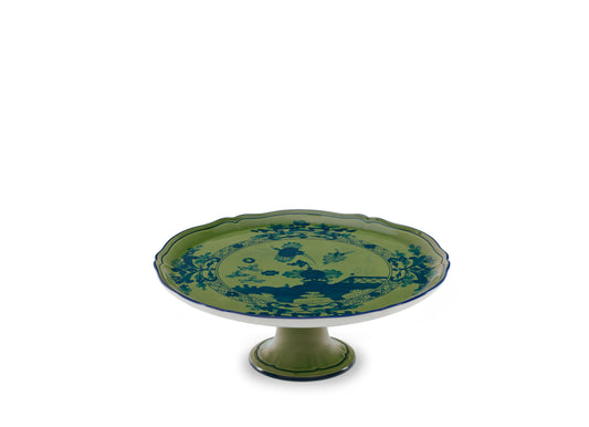Oriente Italiano Malachite Cake Stand by Ginori 1735