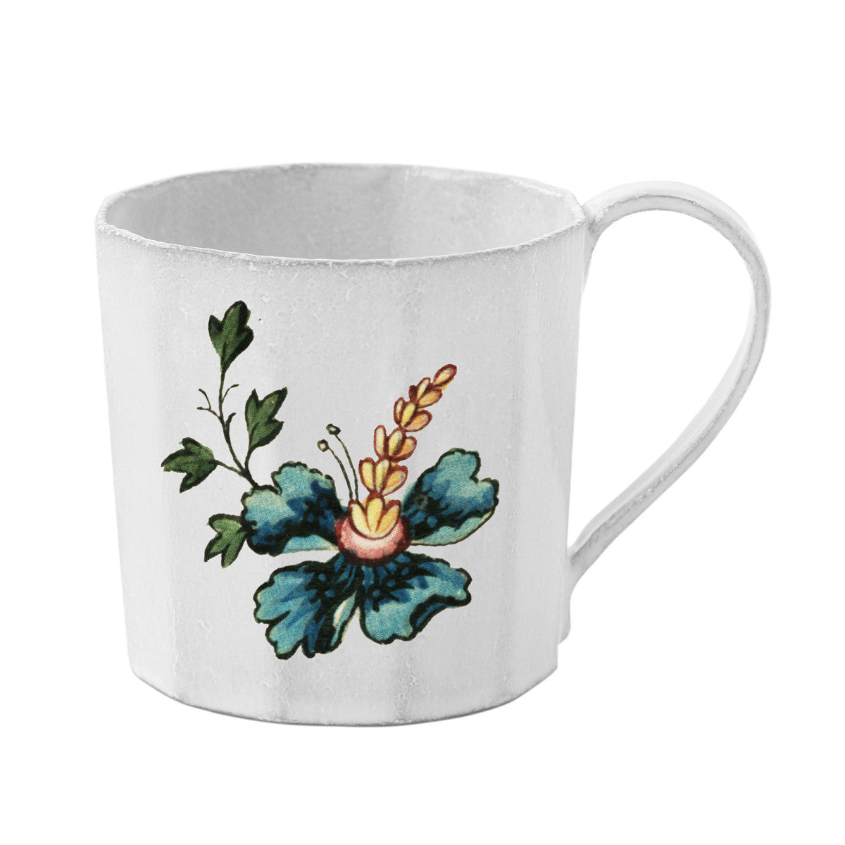 Medium Rose Mallow Cup with Saucer