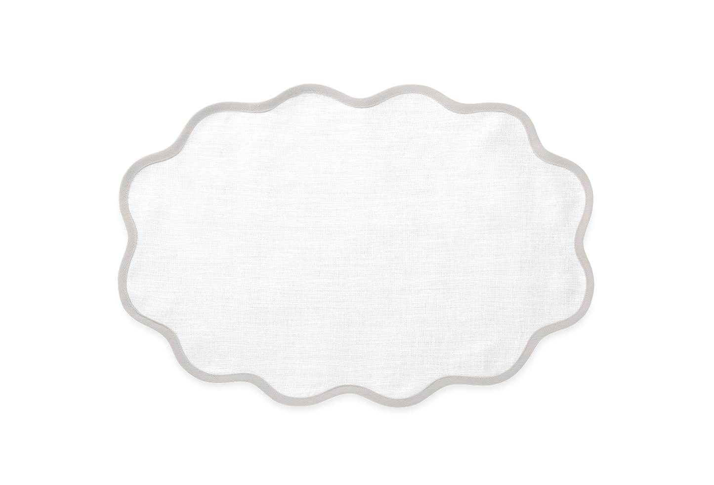 Oval Scallop Edge Placemat