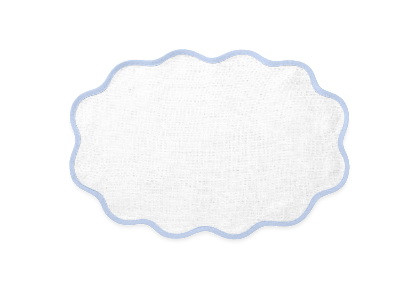 Oval Scallop Edge Placemat