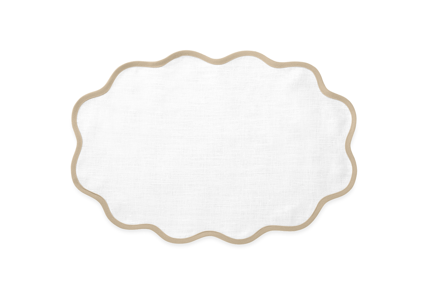 Oval Scallop Edge Placemat
