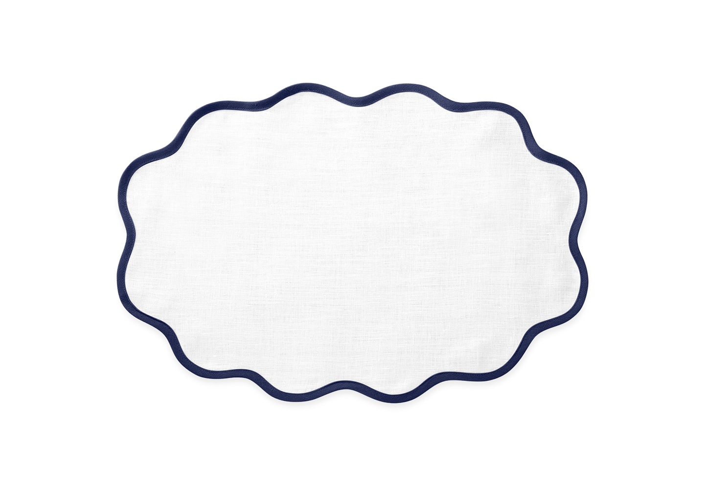 Oval Scallop Edge Placemat