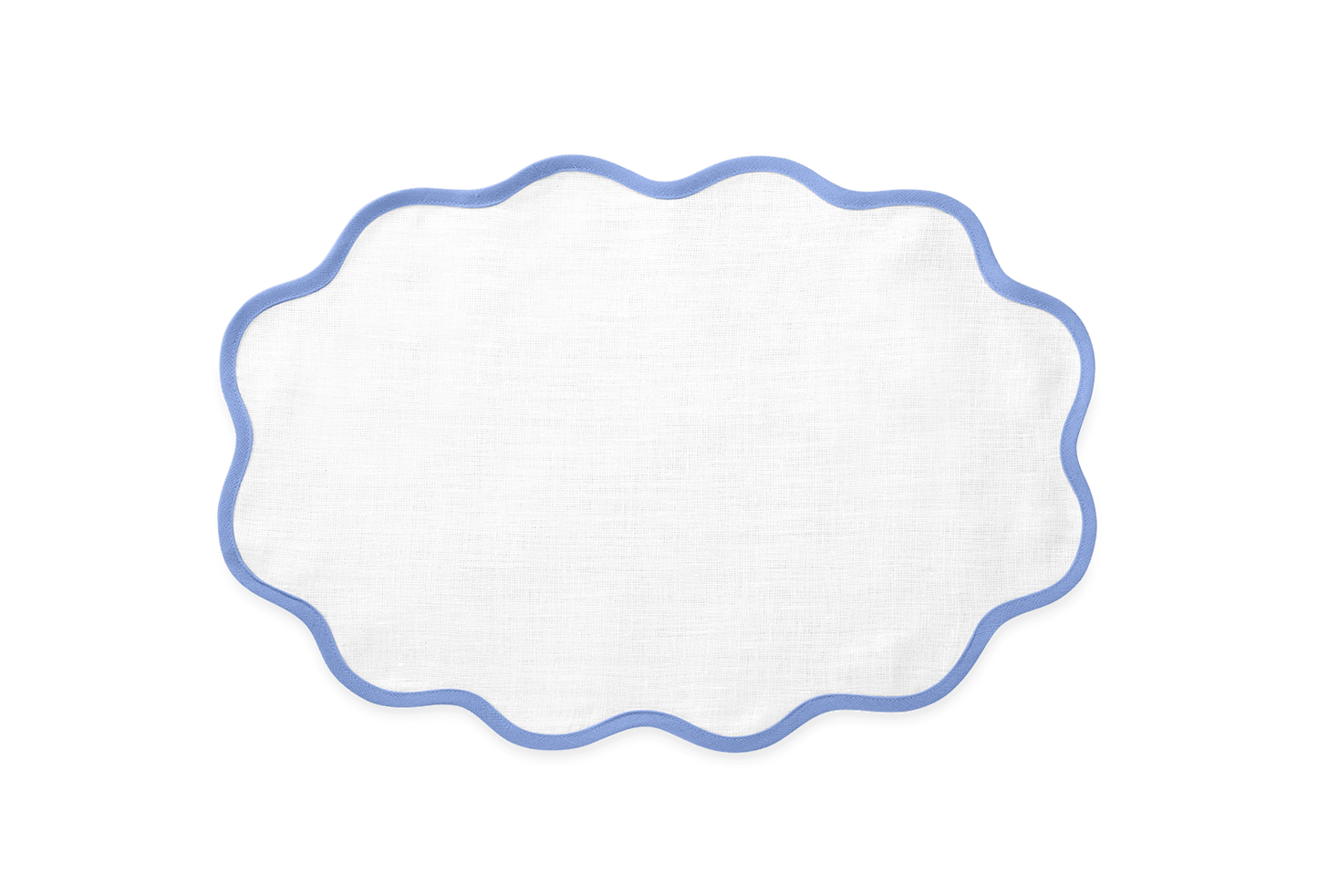 Oval Scallop Edge Placemat
