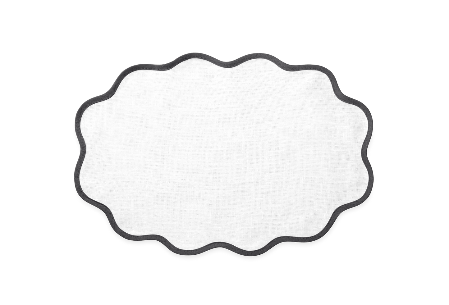 Oval Scallop Edge Placemat