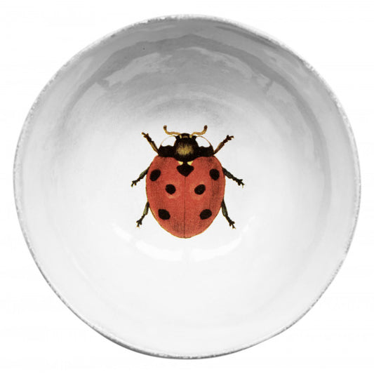 Small Ladybug Soup Plate