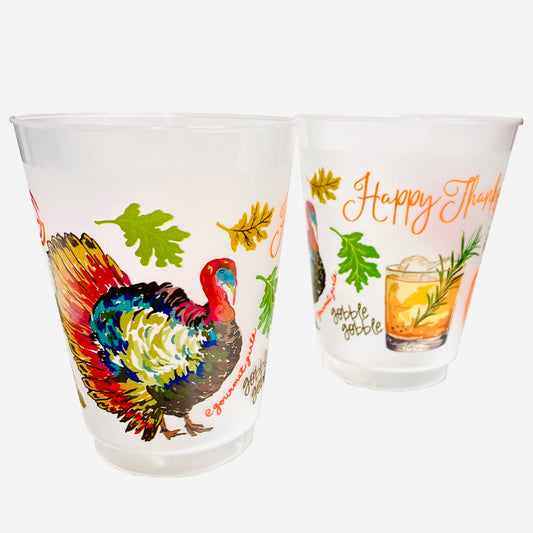 Thanksgiving Shatterproof Cups, Set of 10 (Pre-Order)