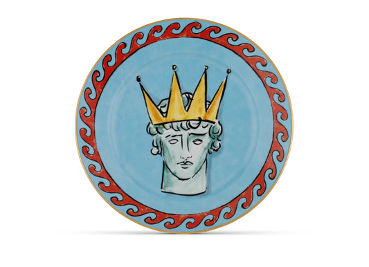 Il viaggio di Nettuno Blue Dinner Plate by Ginori 1735