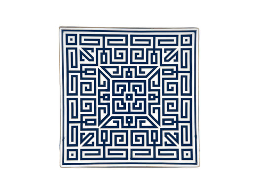 Labirinto Zaffiro Square Centerpiece by Ginori 1735