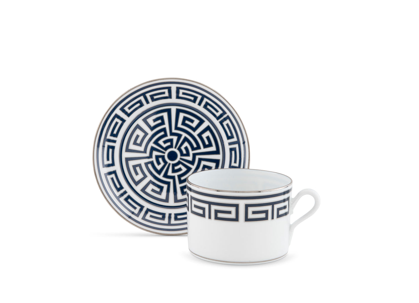 Labirinto Zaffiro Tea Cup + Saucer by Ginori 1735